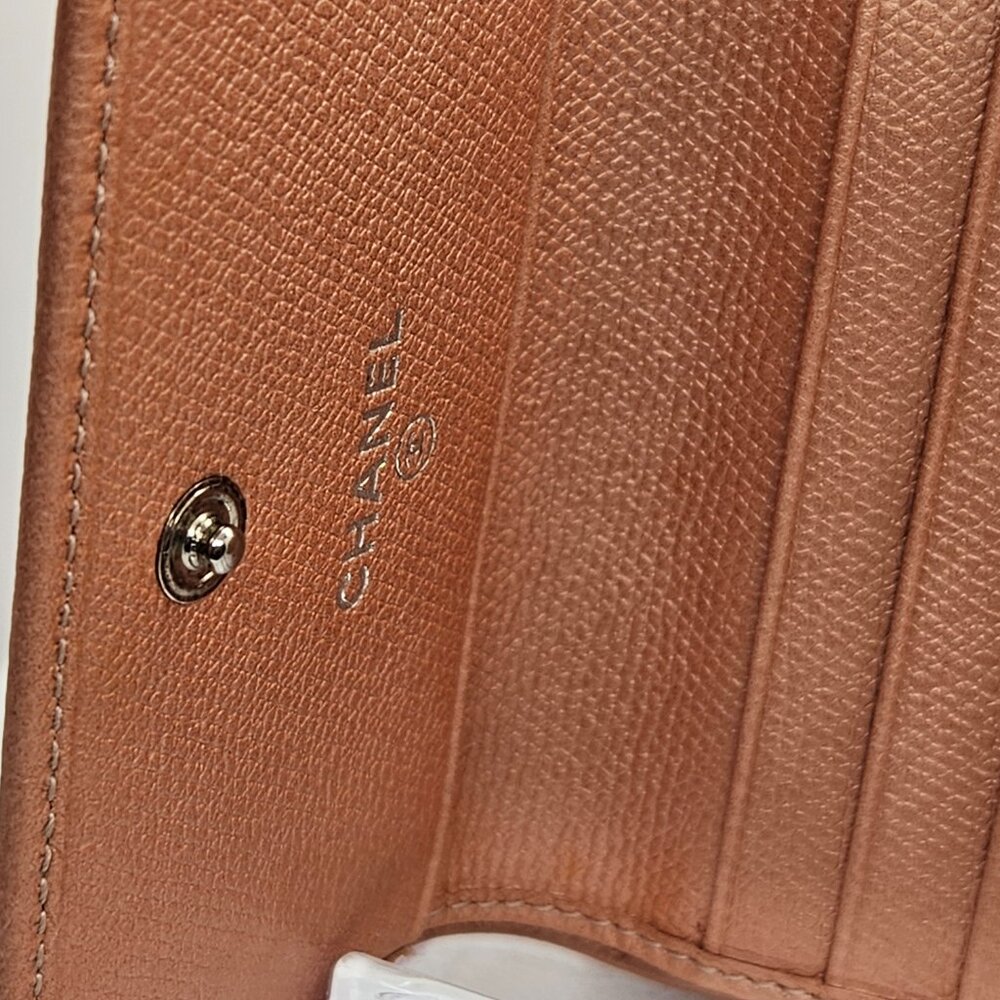 Chanel Short Leather Tri-Fold Wallet Authentic - Picture 5 of 13